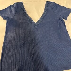 Sézane tshirt 100% cotton in blue size S